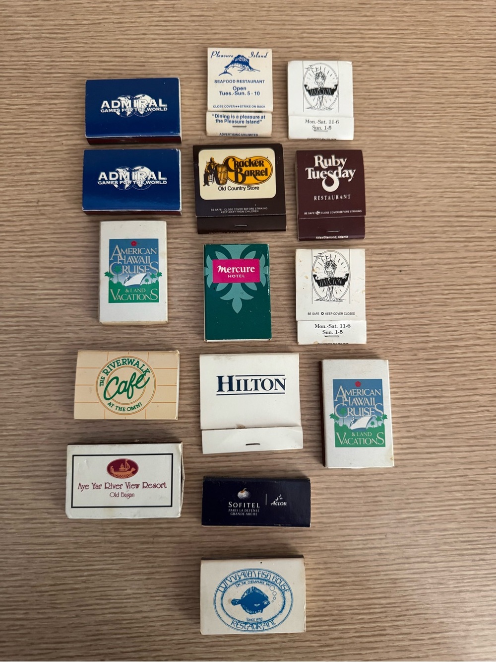 Vintage Matchbook set